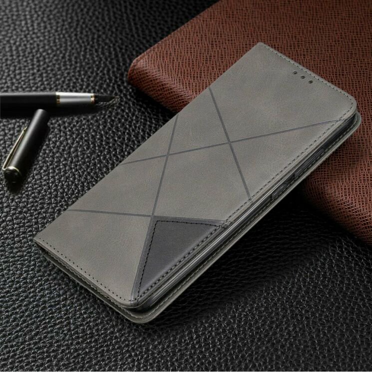 Чехол UniCase Geometric Pattern для Xiaomi Redmi Note 8 Pro - Grey: фото 8 из 9