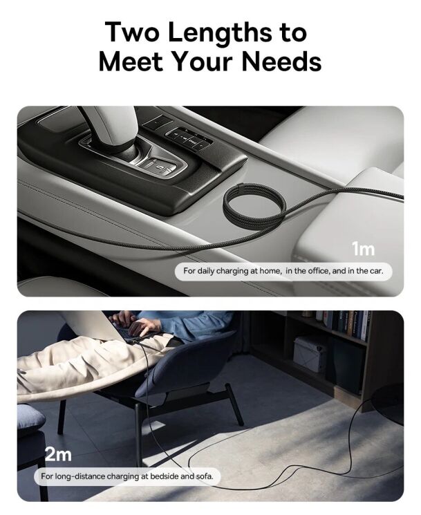 Кабель Baseus Dura Series Type-C to Type-C (100W, 2m) P10377803U01-03 - Black / Red: фото 19 из 21