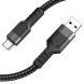 Кабель Hoco U110 USB to Type-C (3A, 1.2 m) - Black (896064B). Фото 2 из 5