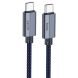 Кабель Hoco U134 Primero 240W Type-C to Type-C (5A, 1.8m) - Blue (896398L). Фото 1 з 6