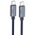 Кабель Hoco U134 Primero 240W Type-C to Type-C (5A, 1.8m) - Blue: фото 1 з 6