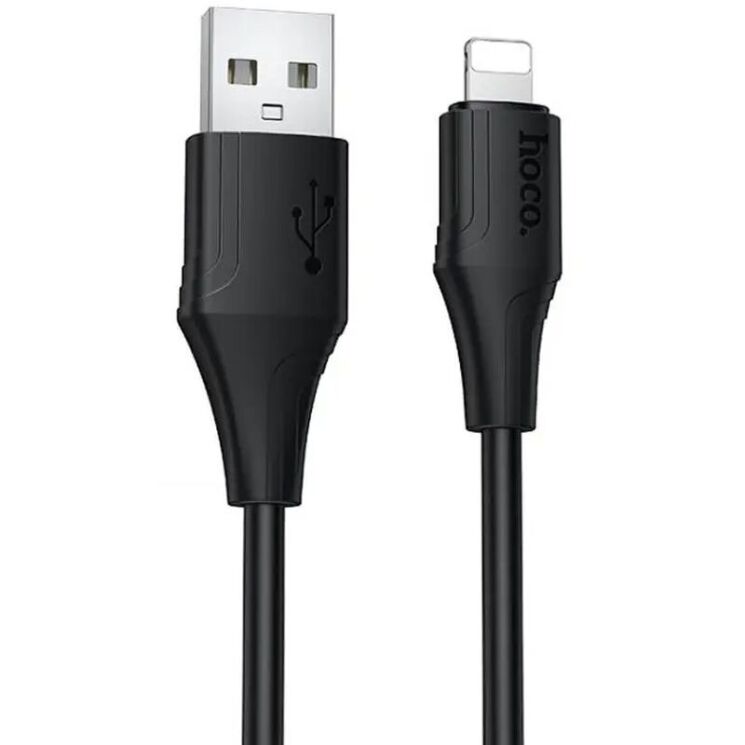 Кабель Hoco X124 USB to Lightning (2.4A, 1m) - Black: фото 1 из 6