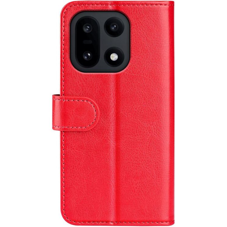 Классический чехол-книжка Deexe Wallet Style для OnePlus 15 - Red: фото 5 из 7