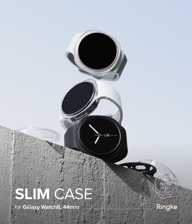 Комплект чохлів RINGKE Slim Case для Samsung Galaxy Watch 8 (44mm) 8800293856146 - Matte Black: фото 3 з 15
