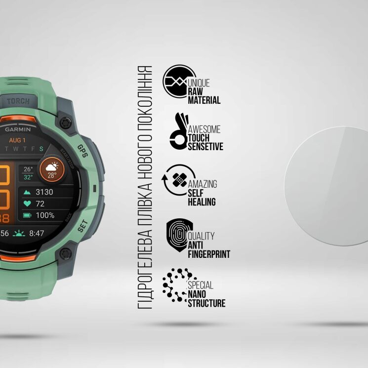 Комплект пленок (6шт) ArmorStandart Watch Film для Garmin Instinct 3 (45mm): фото 2 из 4