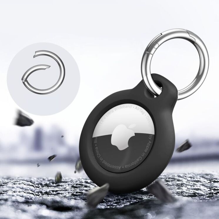 Комплект защитных чехлов (2шт) Tech-Protect Rough Set для Apple AirTags / AirTags 2 - Black (274024B) Комплект защитных чехлов (2шт) Tech-Protect Rough Set для Apple AirTags / AirTags 2 - Black: фото 6 из 8