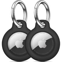 Комплект защитных чехлов (2шт) Tech-Protect Rough Set для Apple AirTags / AirTags 2 - Black: фото 1 из 8