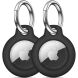 Комплект защитных чехлов (2шт) Tech-Protect Rough Set для Apple AirTags / AirTags 2 - Black (274024B). Фото 1 из 8
