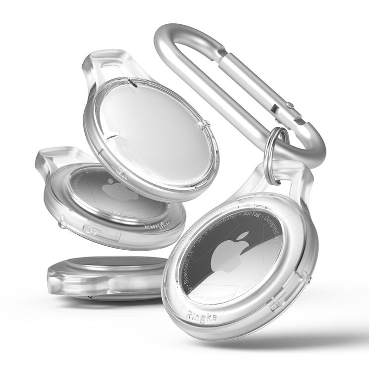 Комплект защитных чехлов (4шт) Ringke Slim Set для для Apple AirTag (8809818840370) - Clear: фото 3 из 14