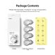 Комплект защитных чехлов (4шт) Ringke Slim Set для для Apple AirTag (8809818840370) - Clear (274032C). Фото 14 из 14
