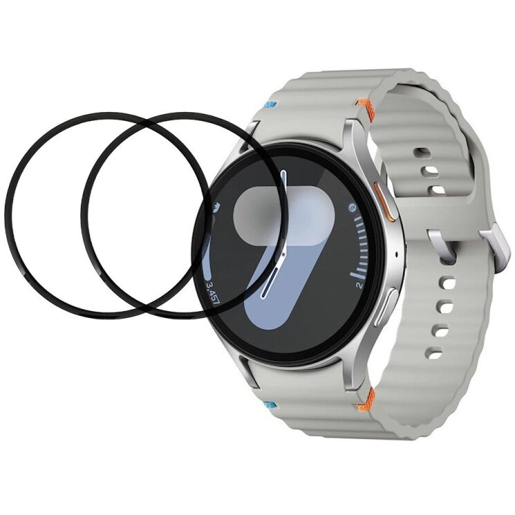 Комплект захисних плівок Deexe Protector Film для Samsung Galaxy Watch 8 (44mm) - Black: фото 1 з 6