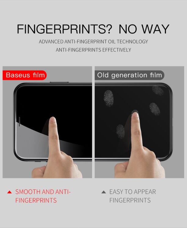 Комплект захисних стекол BASEUS 3D Full Coverage 0.3mm для Apple iPhone XR - Black: фото 20 з 25