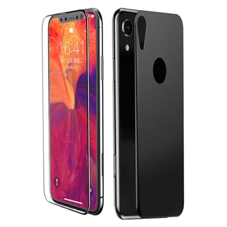 Комплект захисних стекол BASEUS 3D Full Coverage 0.3mm для Apple iPhone XR - Black: фото 2 з 25