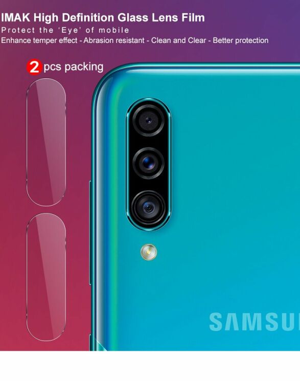 Комплект защитных стекол на камеру IMAK Camera Lens Protector для Samsung Galaxy A50 (A505) / A50s (A507): фото 6 из 12