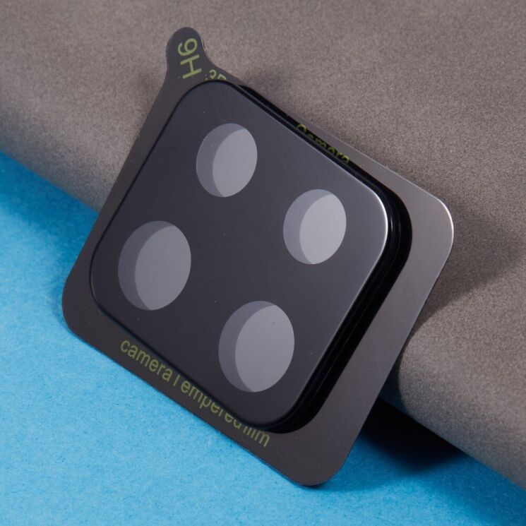 Комплект защитных стекол на заднюю камеру Deexe Black Lens Protector для Motorola Edge 50 Neo - Black: фото 3 из 5