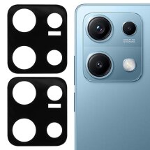 Комплект защитных стекол на заднюю камеру Deexe Black Lens Protector для Xiaomi Redmi Note 14S - Black: фото 1 из 5