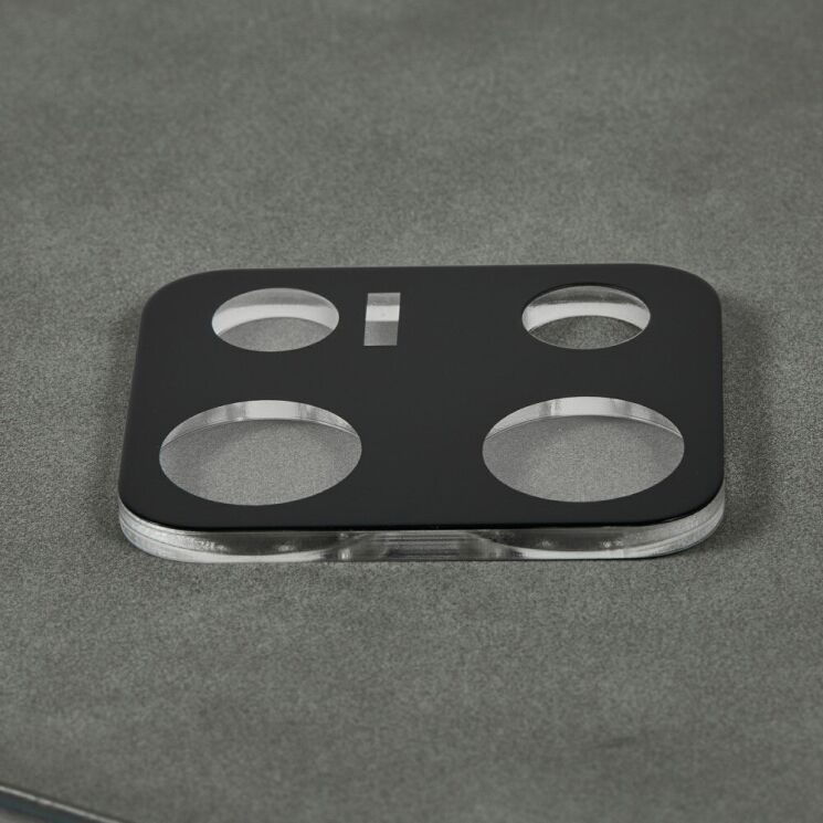 Комплект защитных стекол на заднюю камеру Deexe Black Lens Protector для Xiaomi Redmi Note 14S - Black: фото 4 из 5
