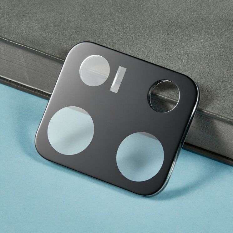 Комплект защитных стекол на заднюю камеру Deexe Black Lens Protector для Xiaomi Redmi Note 14S - Black: фото 3 из 5