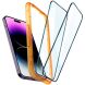 Комплект защитных стекол Spigen (SGP) GLAS.tR AlignMaster Black для Apple iPhone 14 Pro Max - Black (306852B). Фото 3 из 10
