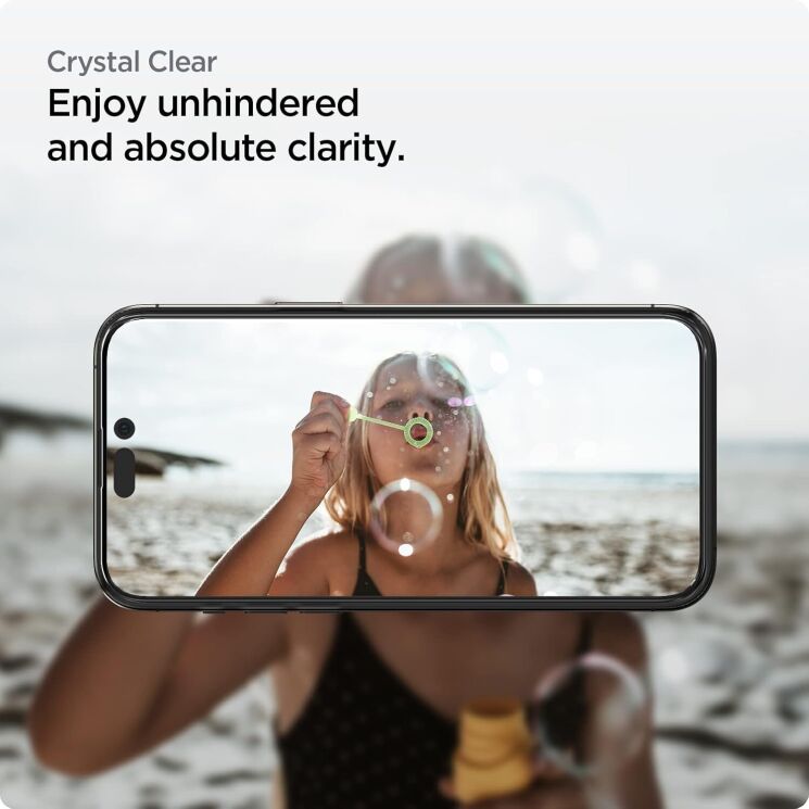 Комплект защитных стекол Spigen (SGP) GLAS.tR AlignMaster Black для Apple iPhone 14 Pro Max - Black: фото 10 из 10