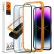 Комплект защитных стекол Spigen (SGP) GLAS.tR AlignMaster Black для Apple iPhone 14 Pro Max - Black (306852B). Фото 1 из 10