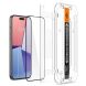 Комплект защитных стекол Spigen (SGP) GLAS.tR EZ Fit Black для Apple iPhone 15 - Black (339908B). Фото 4 из 11