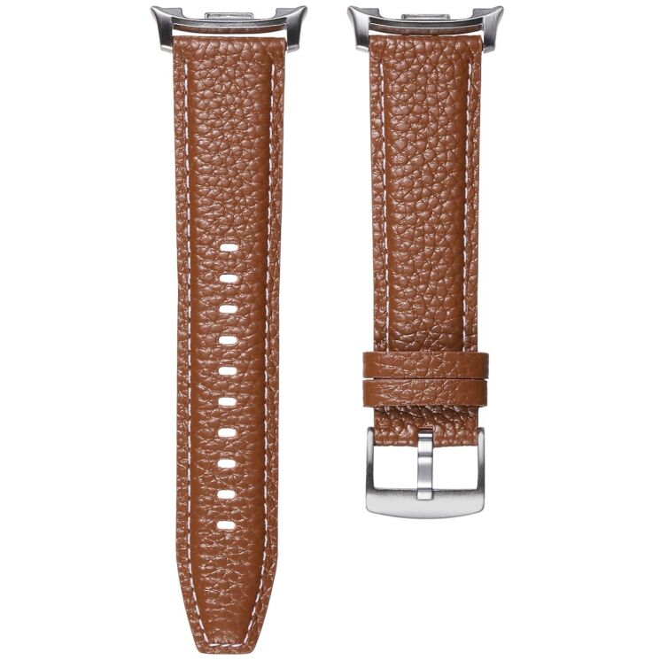 Шкіряний ремінець Deexe Classic для Samsung Galaxy Watch 8 (40/44mm) / 8 Classic - Brown: фото 3 з 5