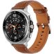 Шкіряний ремінець Deexe Classic для Samsung Galaxy Watch 8 (40/44mm) / 8 Classic - Brown (384156Z). Фото 2 з 5
