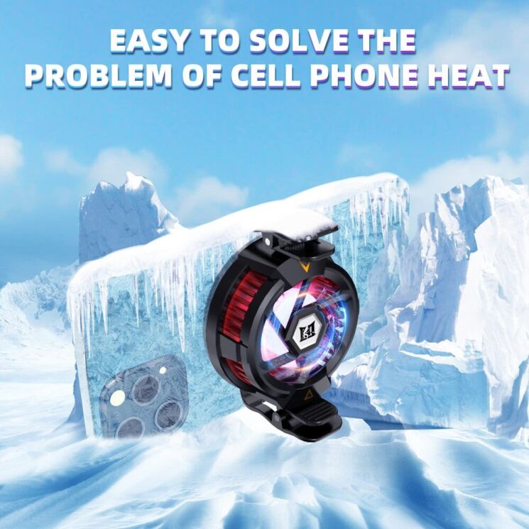 Кулер-вентилятор для смартфона Deexe N5 Magnetic Design - Black: фото 2 из 6