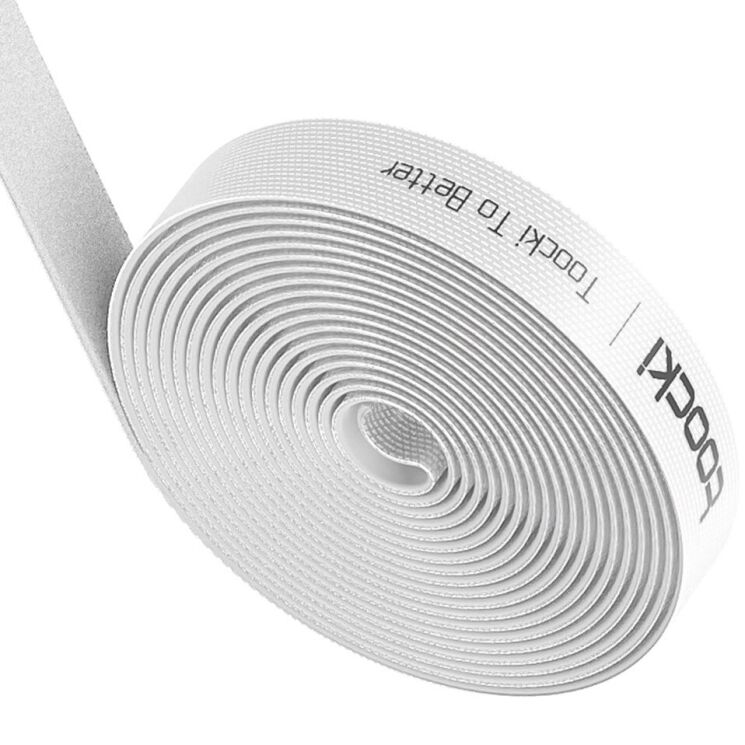 Органайзер для кабелю TOOCKI TQ-LX01 Magic Tape (3m) - White: фото 1 з 5