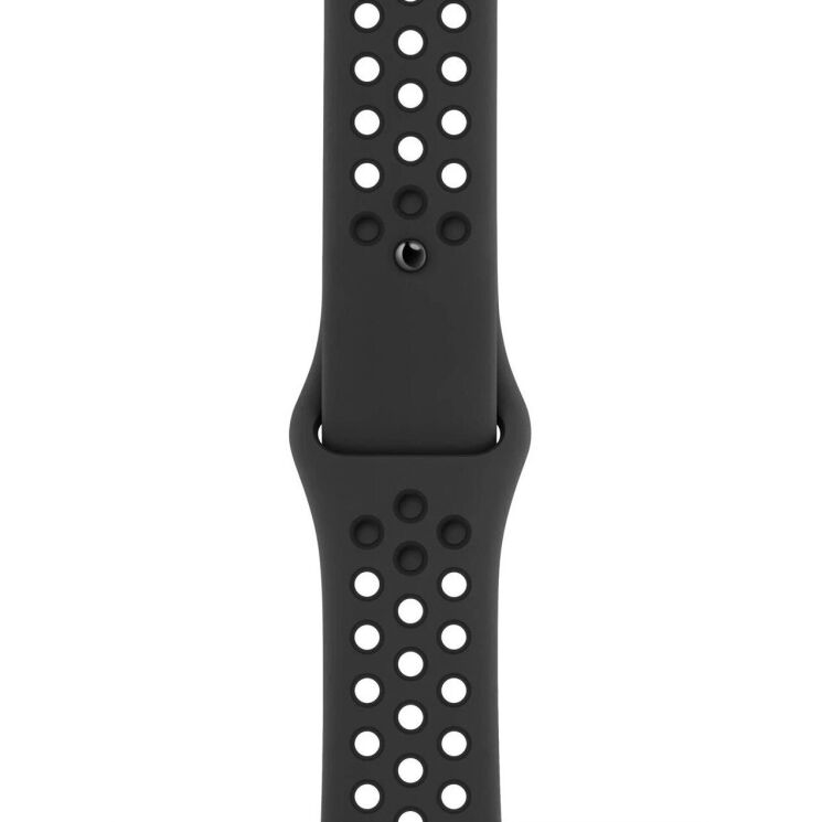 Оригінальний ремінець Nike Sport Band для Apple Watch 42 (Series 10/11) / 41 / 40 / SE 40 / 38 (MTMP2) - Black: фото 3 з 3