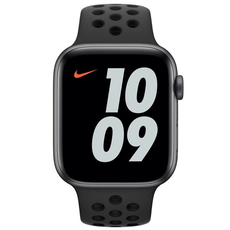 Оригінальний ремінець Nike Sport Band для Apple Watch 42 (Series 10/11) / 41 / 40 / SE 40 / 38 (MTMP2) - Black: фото 2 з 3