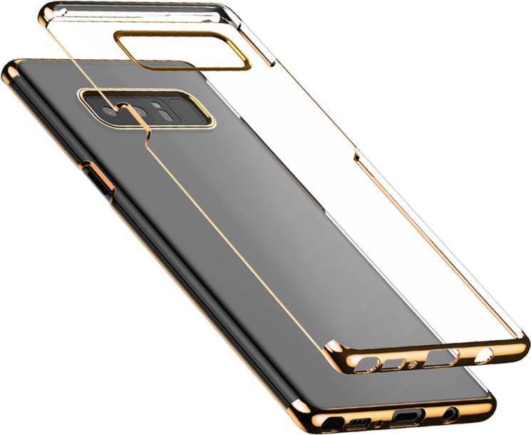 Пластиковый чехол BASEUS Glitter Series для Samsung Galaxy Note 8 (N950) - Gold: фото 1 из 9