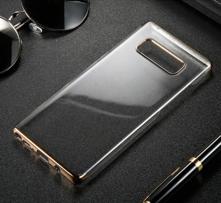 Пластиковый чехол BASEUS Glitter Series для Samsung Galaxy Note 8 (N950) - Gold: фото 2 из 9