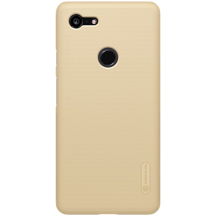 Пластиковый чехол NILLKIN Frosted Shield для Google Pixel 3 XL - Gold: фото 1 из 12