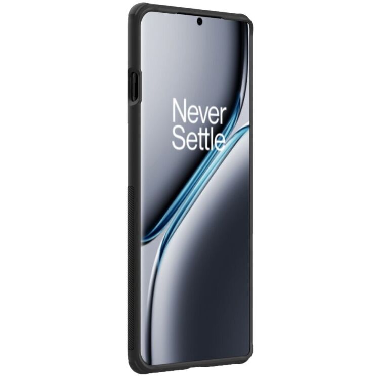 Пластиковый чехол NILLKIN Frosted Shield Pro для OnePlus Ace 3 Pro - Black: фото 2 из 18