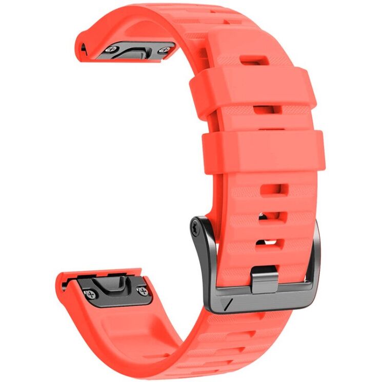 Ремешок ArmorStandart Silicone для часов Garmin с креплением Quick Fit 22mm - Coral Red: фото 3 из 4