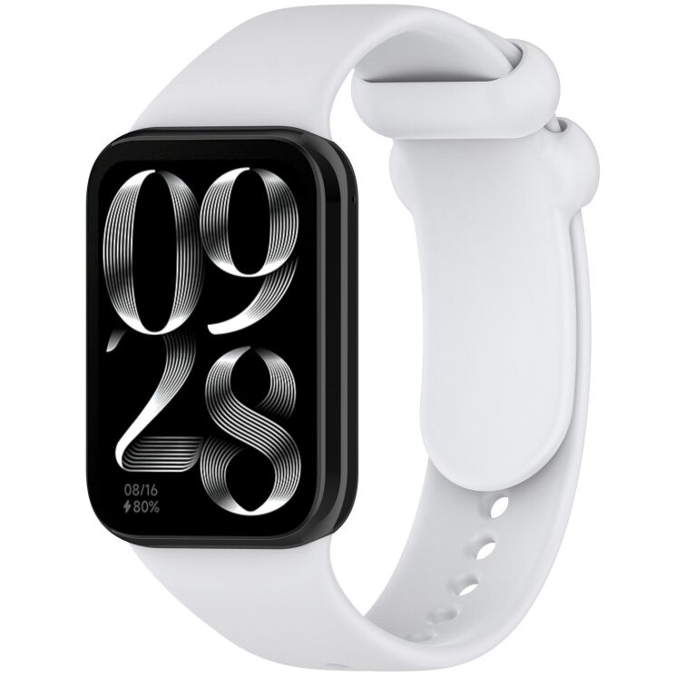 Ремешок ArmorStandart Silicone Strap для Xiaomi Redmi Watch 4 / 5 / Mi Smart Band 8 Pro / Band 9 Pro - White: фото 1 из 6