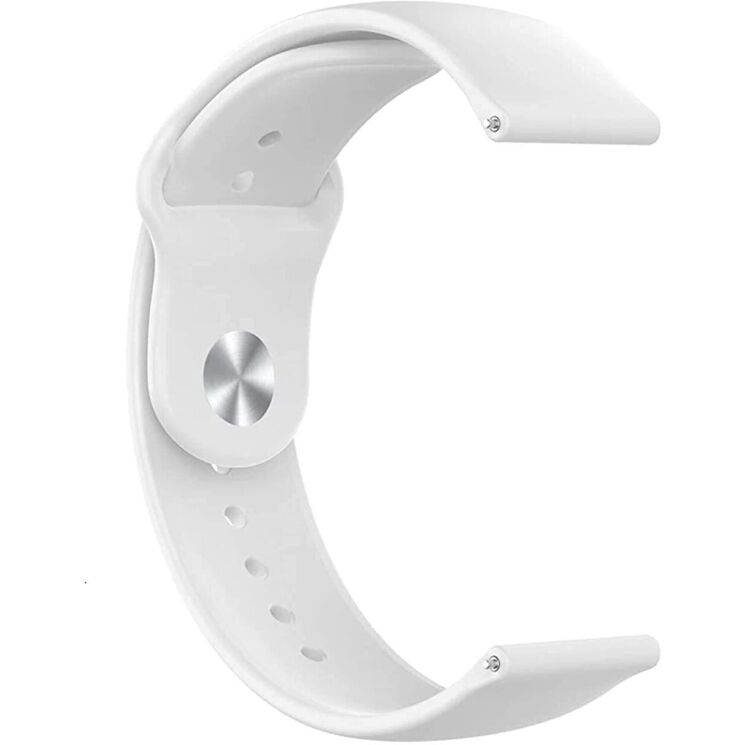 Ремінець ArmorStandart Silicone Watch Strap для годинників з шириною кріплення 20мм - White: фото 2 з 2