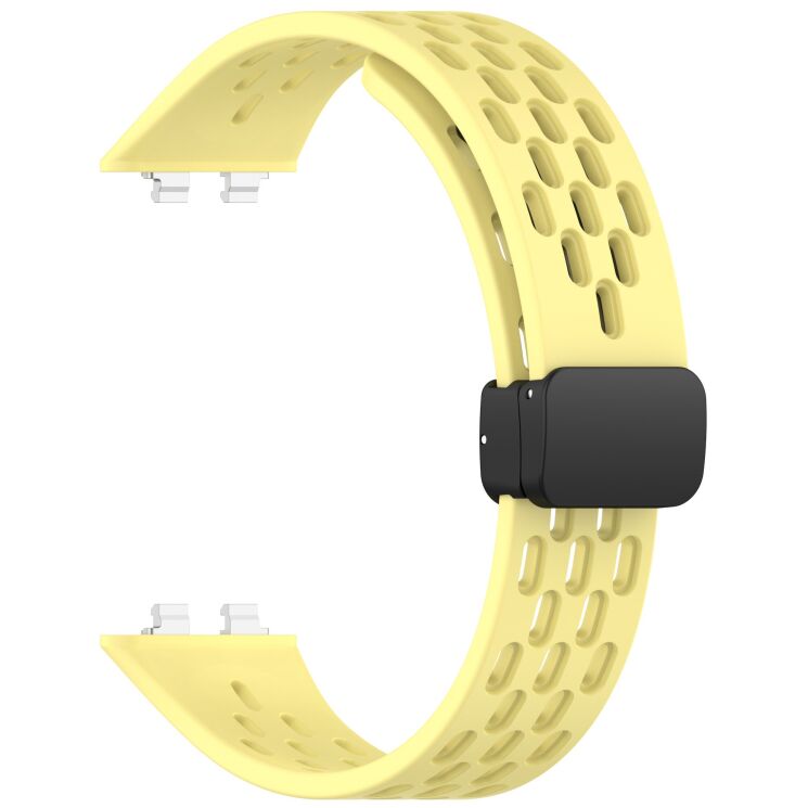 Ремешок Deexe Astra Strap для Huawei Band 11 Pro / Band 11 - Yellow: фото 3 из 6
