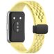 Ремешок Deexe Astra Strap для Huawei Band 11 Pro / Band 11 - Yellow (410602Y). Фото 1 из 6