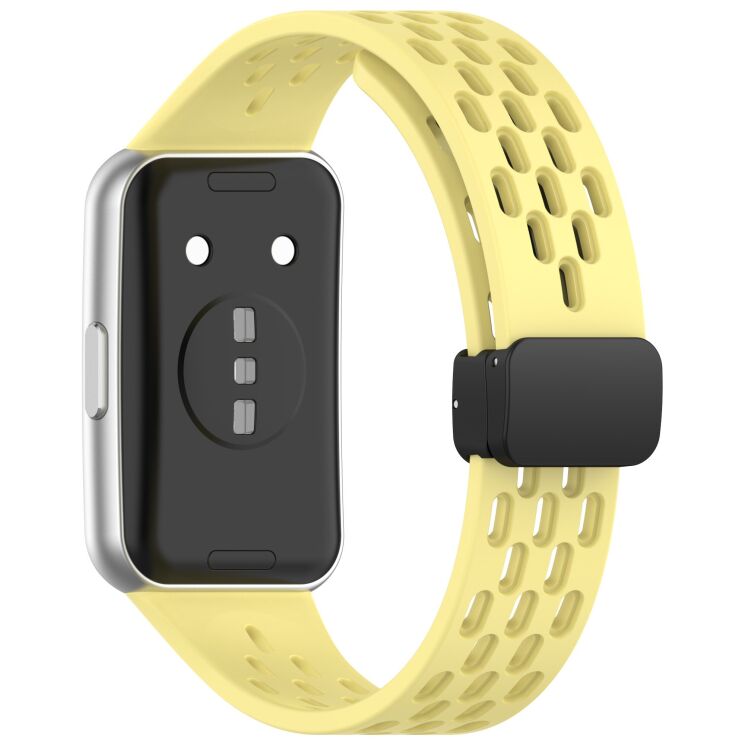 Ремешок Deexe Astra Strap для Huawei Band 11 Pro / Band 11 - Yellow: фото 1 из 6