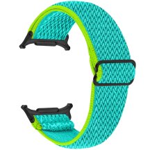 Ремешок Deexe Braided Strap для Samsung Galaxy Watch 8 (40/44mm) / 8 Classic / Ultra (2025) - Yellow / Green: фото 1 из 6