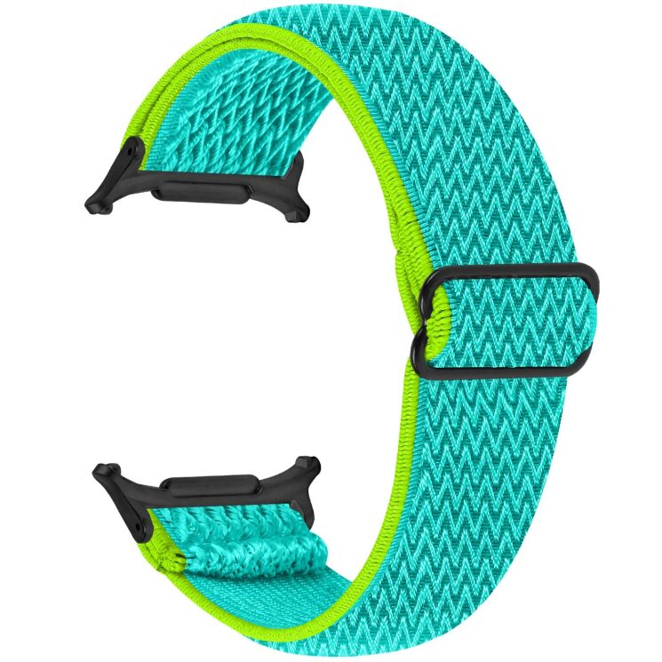 Ремешок Deexe Braided Strap для Samsung Galaxy Watch 8 (40/44mm) / 8 Classic / Ultra (2025) - Yellow / Green: фото 1 из 6