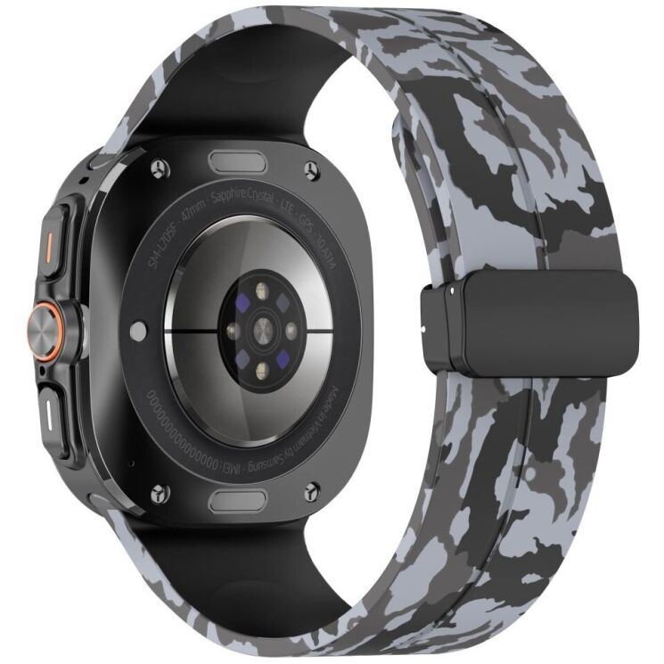 Ремешок Deexe Camouflage Pattern для Samsung Galaxy Watch Ultra (47mm) - Dark Grey: фото 1 из 6