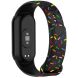 Ремешок Deexe Confetti для Xiaomi Mi Smart Band 8 - Black (326023B). Фото 1 из 5