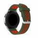 Ремешок Deexe Dual Color для Samsung Galaxy Watch 46mm / Watch 3 45mm / Gear S3 - Army Green / Red (115816GR). Фото 2 из 5