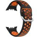 Ремешок Deexe Dual Color для Samsung Galaxy Watch 8 (40/44mm) / 8 Classic - Black / Orange (384186OB). Фото 3 из 6