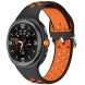 Ремешок Deexe Dual Color для Samsung Galaxy Watch 8 (40/44mm) / 8 Classic - Black / Orange (384186OB). Фото 2 из 6
