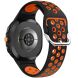 Ремешок Deexe Dual Color для Samsung Galaxy Watch 8 (40/44mm) / 8 Classic - Black / Orange (384186OB). Фото 1 из 6